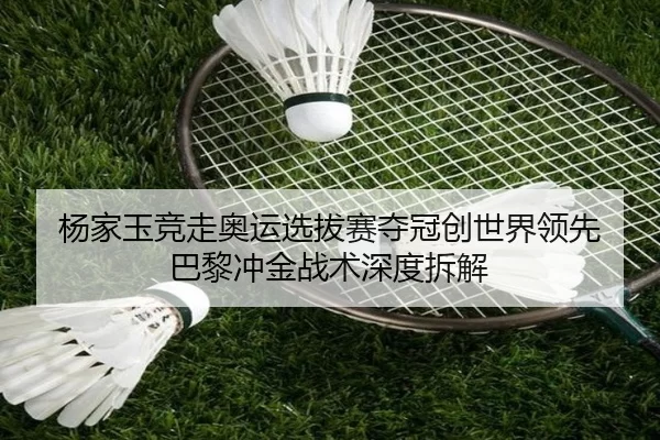 杨家玉竞走奥运选拔赛夺冠创世界领先 巴黎冲金战术深度拆解